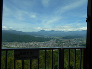 展望カウンター席からの眺め