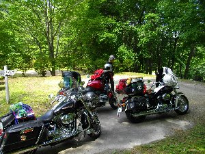 キャンプ場へ到着