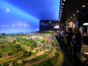 敦賀の町のジオラマ