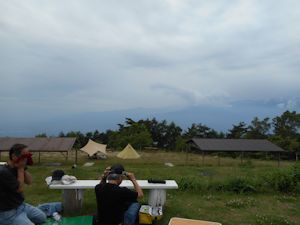 アルプスは雲の中