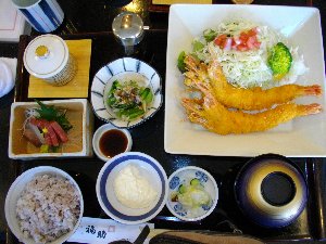 大エビフライ定食