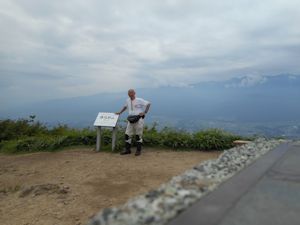 山頂で記念撮影