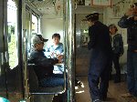 車内で改札