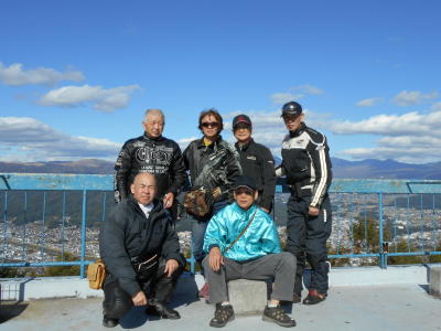 展望所で記念撮影 展望所で記念撮影
