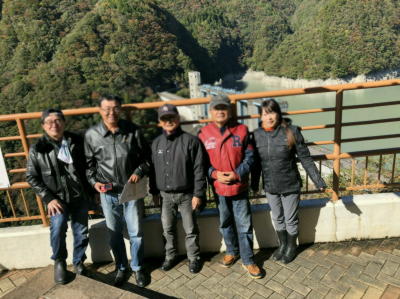 展望台で記念撮影