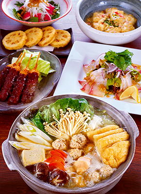 鶏塩ちゃんこ鍋コース