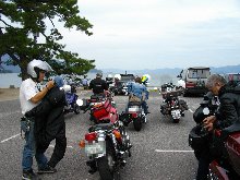 駐車場からも海は見えます