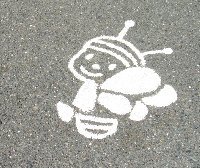 駐車場の可愛い絵