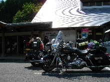 道の駅大桑村木楽舎で休憩