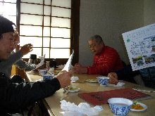 食前のミーティング