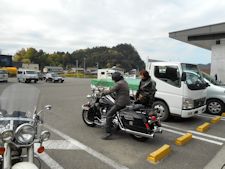 ハーレーロードキングでｎｏｚａさん着