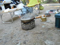 金目鯛の開きを焼く