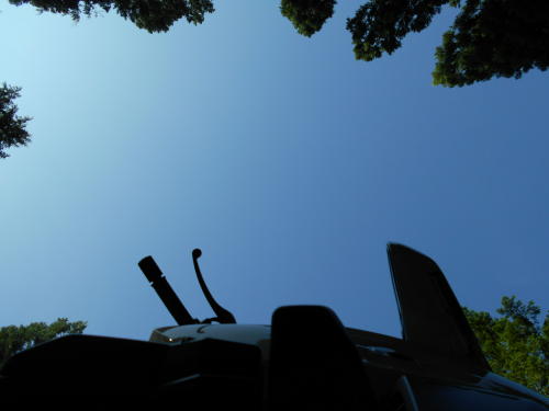 二日目の朝は青空