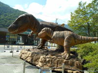 道の駅九頭竜の恐竜の親子