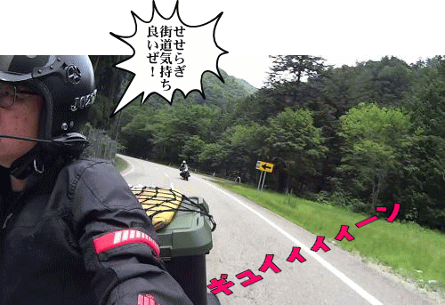 せせらぎ街道を走る