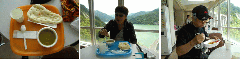 展望レストランで昼食 展望レストランで昼食