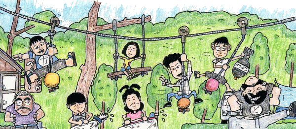 清里キャンプイラスト