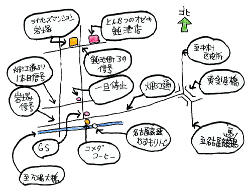 初詣&食事会ルート図