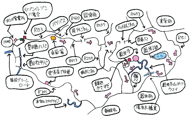 10月定例ルート図