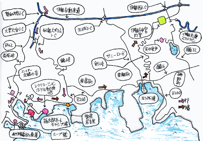 海鮮BBQルート図
