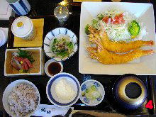 大エビフライ定食