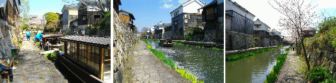 八幡堀一人で散策