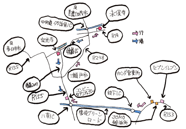 11月定例ルート図 11月定例ルート図