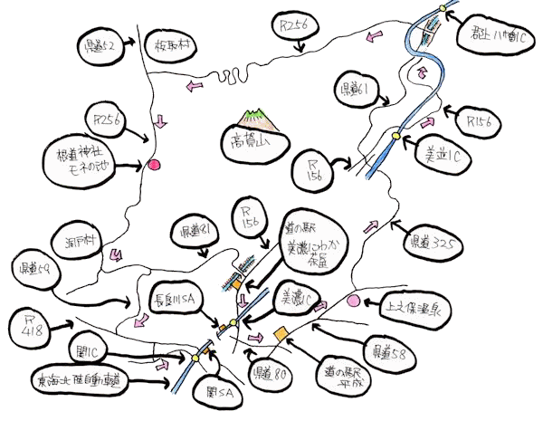 4月定例ルート図 4月定例ルート図