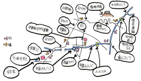 6月定例ルート図 6月定例ルート図