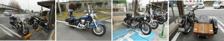 集まった個性溢れるバイク達 集まった個性溢れるバイク達