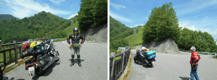 野麦峠の展望所