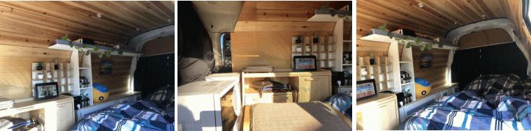 自作のキャンピングカー