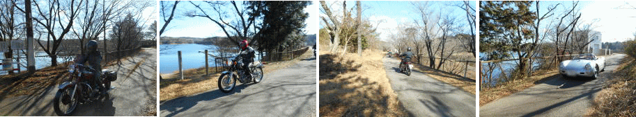 松野湖沿いを駆け抜ける 松野湖沿いを駆け抜ける