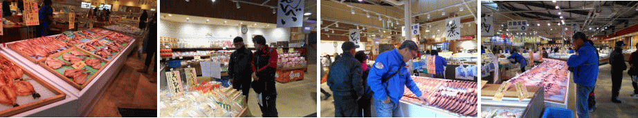 海鮮市場で買い物 海鮮市場で買い物