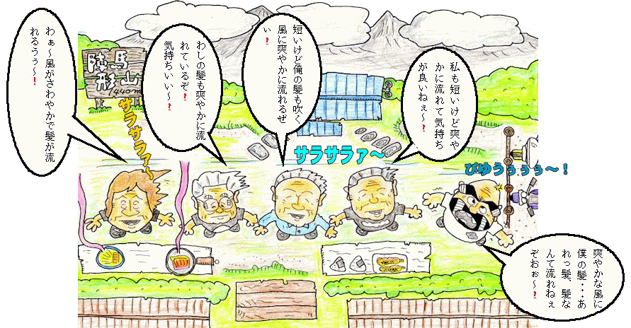 陣馬形山キャンプ場イラスト 陣馬形山キャンプ場イラスト