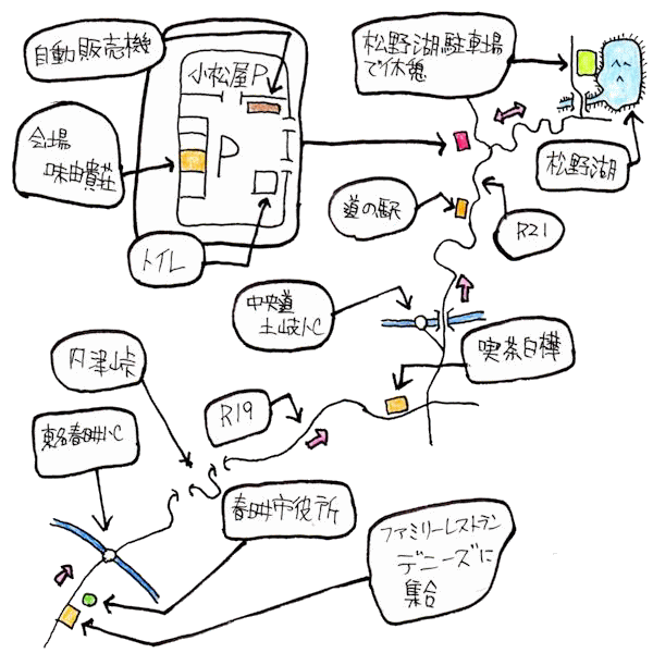 鬼岩ルート図 鬼岩ルート図