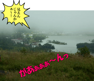 霧の白樺湖 霧の白樺湖