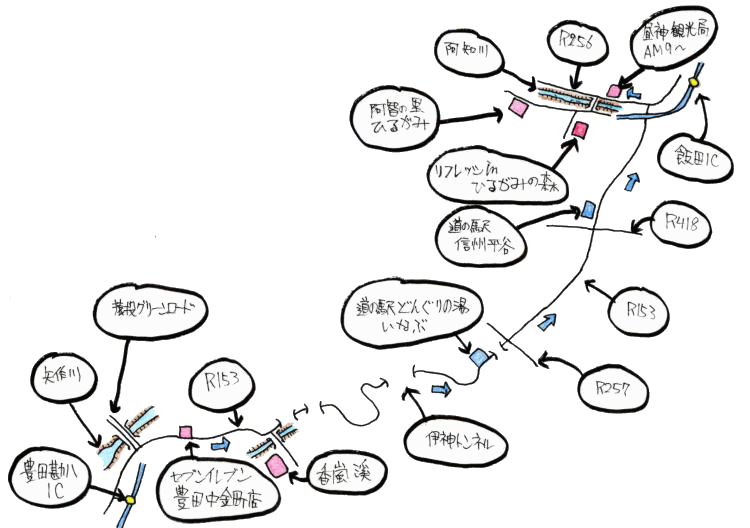11月定例ルート図 11月定例ルート図