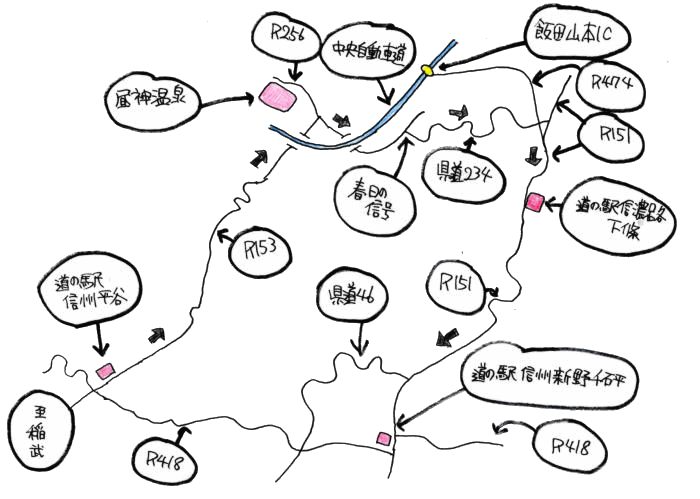 10月定例ルート図 10月定例ルート図