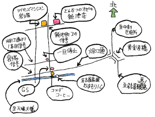 初詣&新春食事会ルート図 初詣&新春食事会ルート図