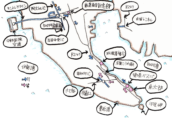 番外ツーリングルート図 番外ツーリングルート図