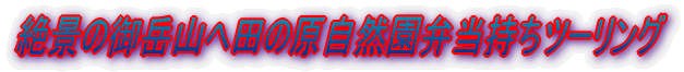 絶景の御岳山へ田の原自然園弁当持ちツーリング