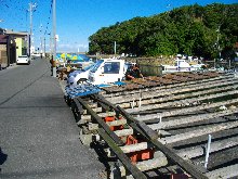 午前中だと大量に干してありのす