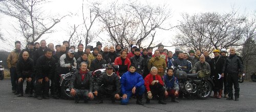 松野湖で記念撮影