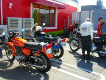 朝食後にスタート用意だ