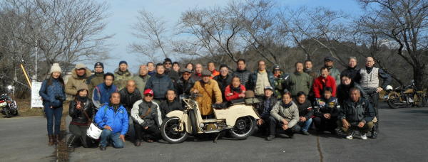 松野湖で記念撮影 記念撮影