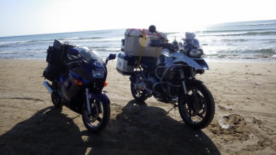 なぎさドライブウェイに着 なぎさドライブウェイに着