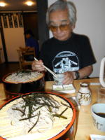 ざる蕎麦昼食ﾀｲﾑ
