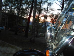 乗鞍岳に陽が沈む